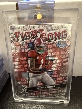 2022 Topps Bowman U Fight Song Jahmyr Gibbs Alabama
